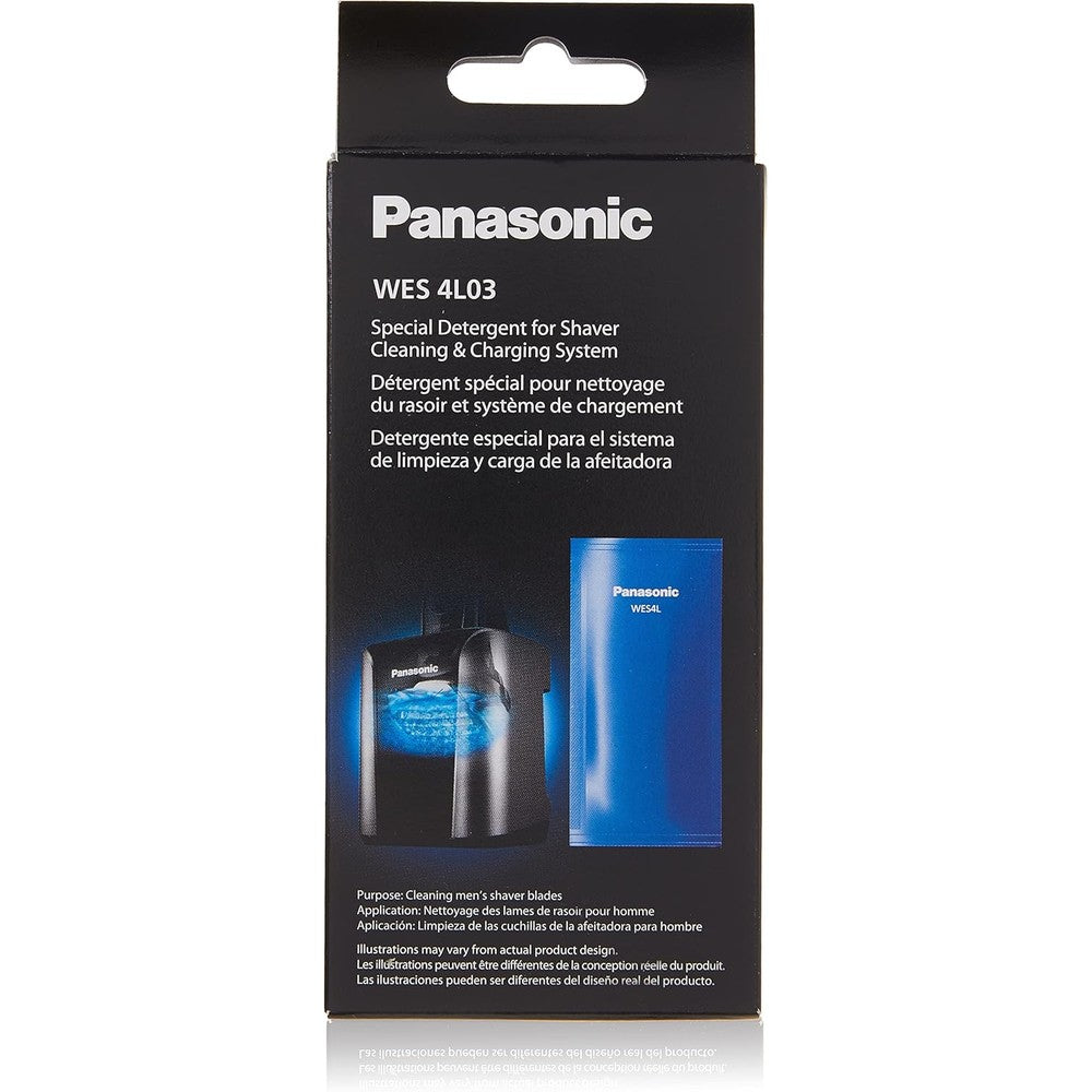 Panasonic WES4L03 shaver cleaning solution 3-pack front view