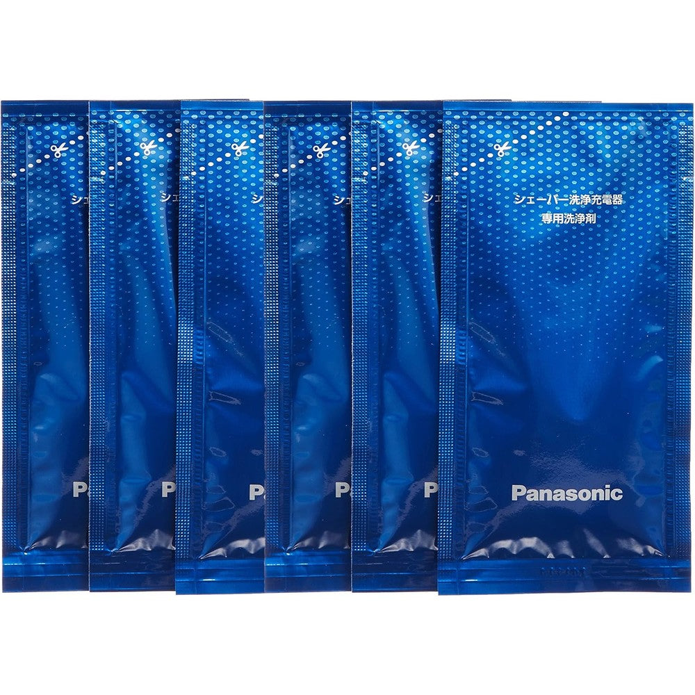 Panasonic Lamdash shaver cleaning agent 6 piece set front view