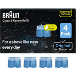 Braun Clean and Renew Refill Cartridges 4 Pack front view