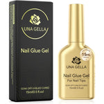 UNA GELLA 6 in 1 gel nail glue bottle 15ml for professional UV nail extensions