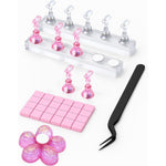 HomTop Nail Stand for Press On Nails kit front view
