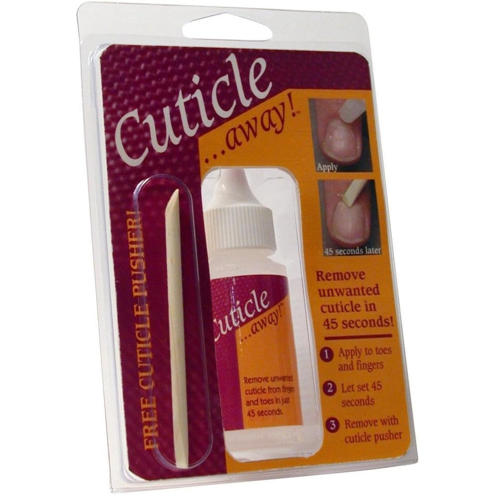 Esteemia Cuticle Away Remover bottle front view for professional nail care.