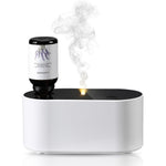 Lecdura waterless essential oil diffuser front view in black for home aromatherapy.