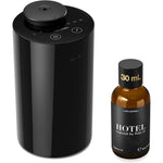 Airversa Waterless Essential Oil Diffuser front view in black for car aromatherapy.