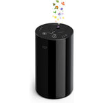 Amazing Flower waterless essential oil diffuser front view in black for car aromatherapy.