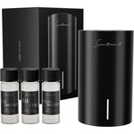 Scentiment Mini V2 LE Diffuser Discovery Kit in black aluminum front view for luxury home scenting.