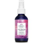 Heritage Store Aura Smudge Smokeless Sage spray bottle front view for energy cleansing.