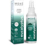 MOXĒ Eucalyptus Oil Shower Mist front view natural aromatherapy spray