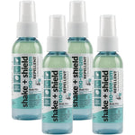 Best Bee Brothers Shake + Shield No-See-Ums Gnat Spray 4 pack front view natural repellent