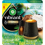 Air Wick Essential Mist Vibrant Starter Kit Island Coconut front view battery operated diffuser