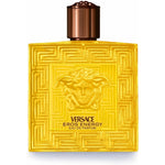 Versace Eros Energy Eau De Parfum Pour Homme 3.4 Ounce yellow bottle front view.