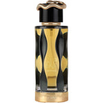 Lattafa Teriaq Intense Unisex Eau De Parfum front view bottle with golden snake cap