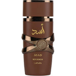 Lattafa Asad Bourbon Unisex Eau De Parfum bottle front view luxury Arabian perfume