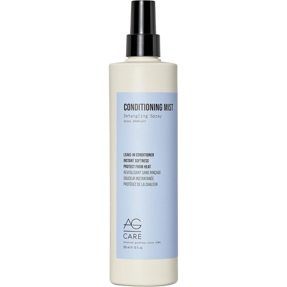AG Care Conditioning Mist Detangling Spray front view bottle for salon quality hair care.