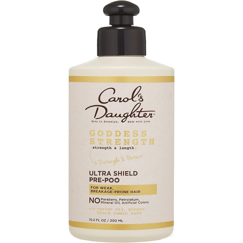 Carol's Daughter Goddess Strength Ultra Shield Pre Poo bottle front view hair detangler