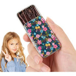DySaLic mini bobby pins premium brown hair clips front view