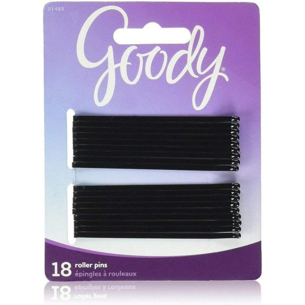 Goody black roller pins front view professional hair styling accessory