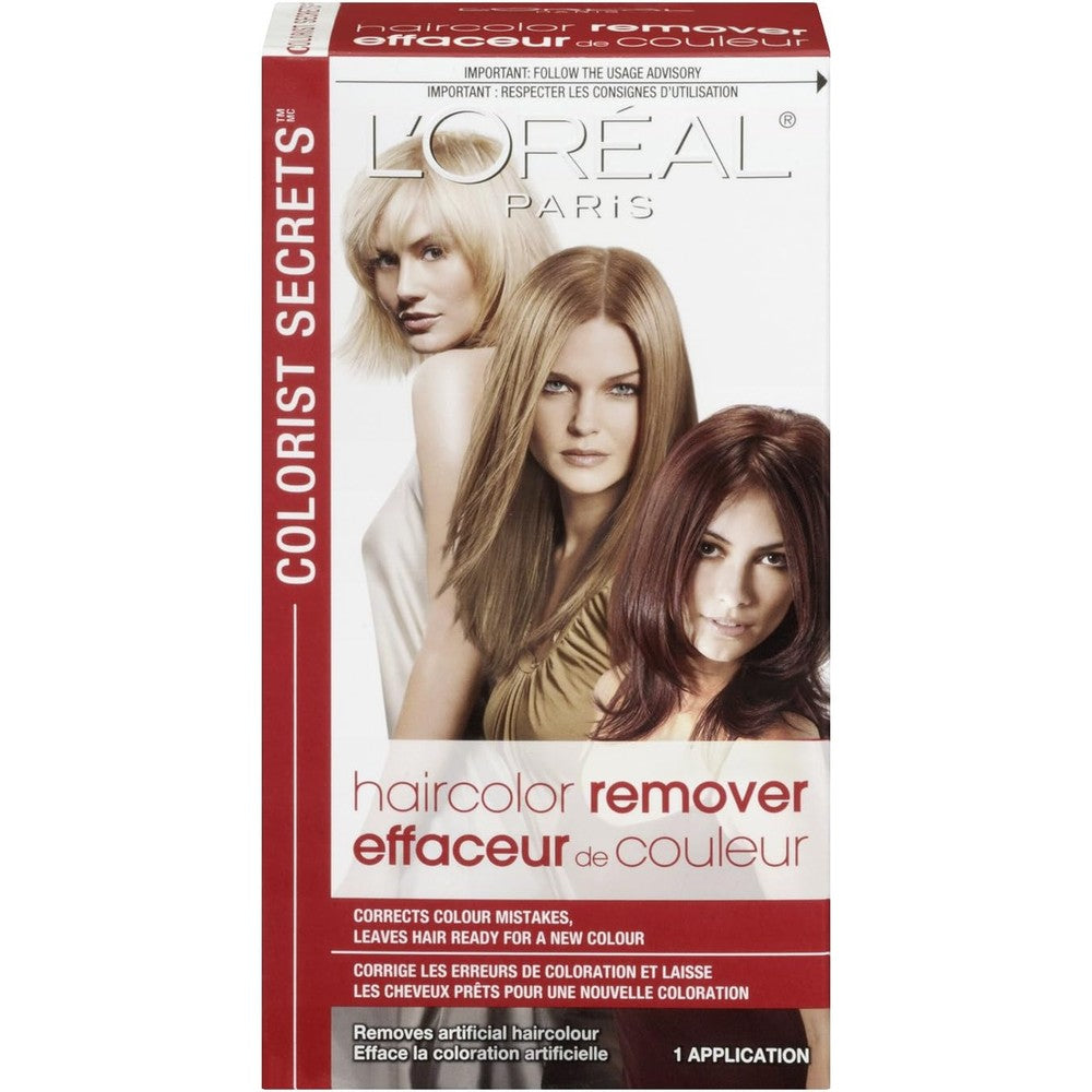 L'Oreal Paris Colorist Secrets Haircolor Remover front view professional packaging