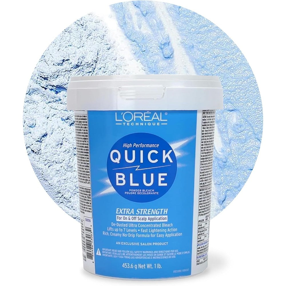 L'Oreal Technique Quick Blue High Performance Bleach 1 Pound front view