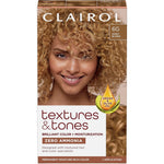 Clairol Textures and Tones 6G Honey Blonde Permanent Hair Dye box front view