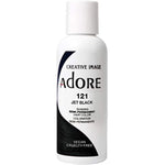 Adore Semi Permanent Hair Color 121 Jet Black two pack front view authentic vegan hair dye