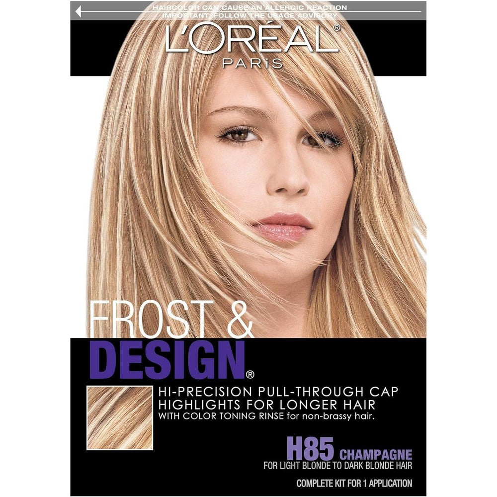L'Oreal Paris Frost and Design Cap Hair Highlights H85 Champagne packaging front view