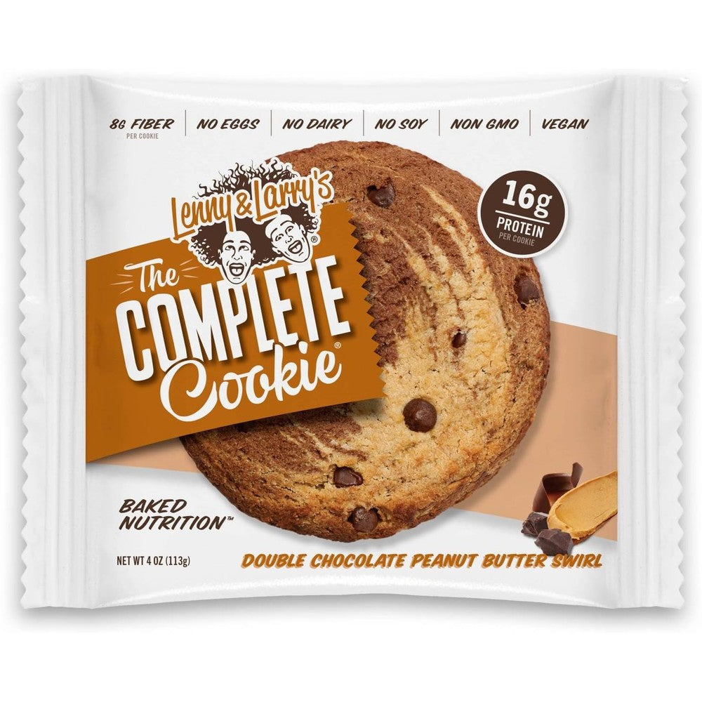 Lenny & Larry's The Complete Cookie Peanut Butter Chocolate Chip front view protein snack