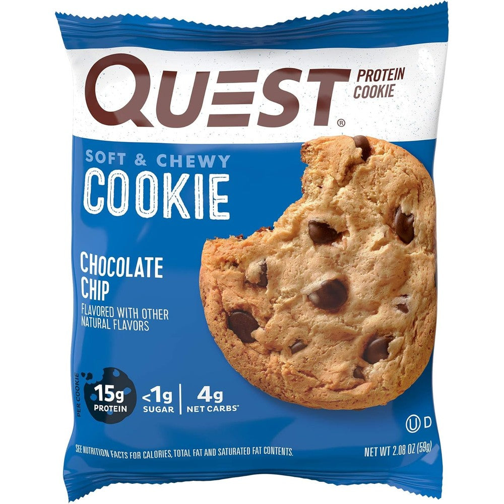 Quest Nutrition Chocolate Chip Protein Cookie front packaging view