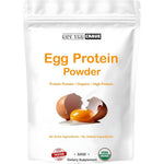Buy The Crave Egg Protein Powder 32 Ounce front view of unflavored dairy free packaging.