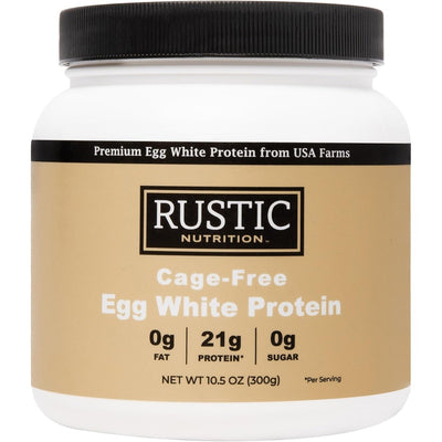 Premium Cage-Free Egg White Protein Powder, USA-Sourced, 21g Protein, Humanely-Raised, 0g Fat, 0g Sugar, 0g Cholesterol (Unflavored, 10.5 Oz)