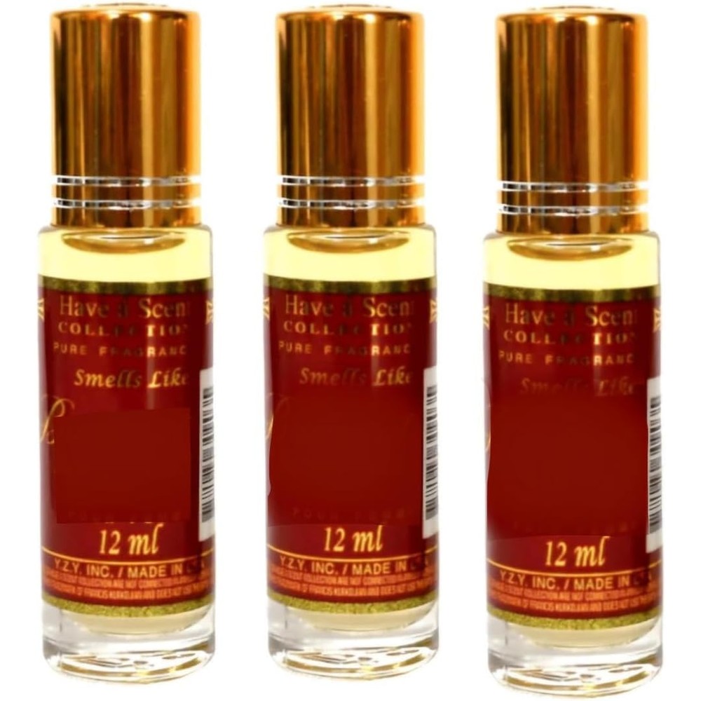 Haz Beauty Baccarat Rouge 540 inspired roll-on perfume oil bottles front view