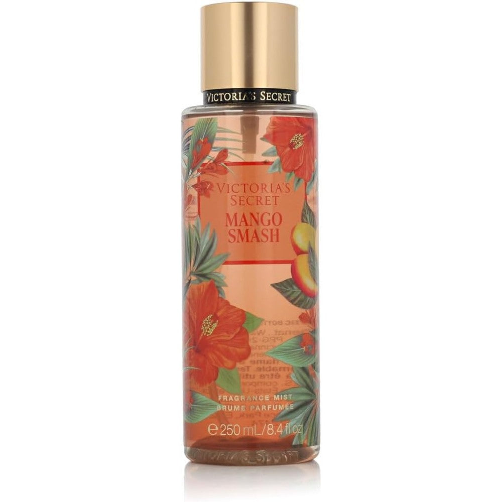 Victoria's Secret Mango Smash Fragrance Mist front view tropical bottle