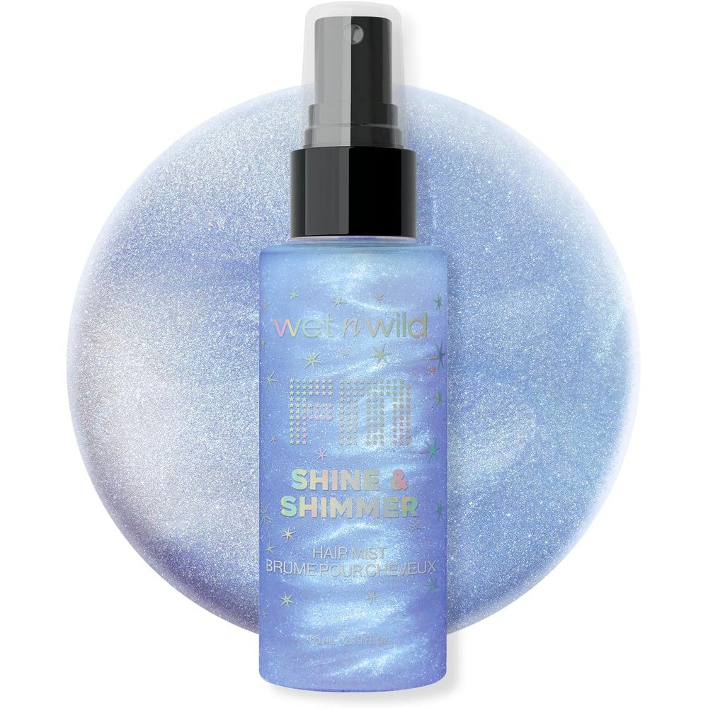 wet n wild Shimmer Shine Hair Mist Fallen Star glitter spray bottle