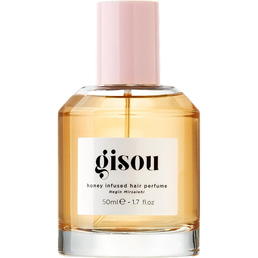 Gisou Honey Infused Hair Perfume 1.7 Fl Oz glass bottle with wildflower honey scent