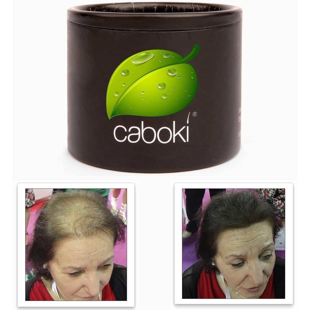 Caboki Hair Loss Concealer Dark Brown trial size bottle front view displaying brand logo and text