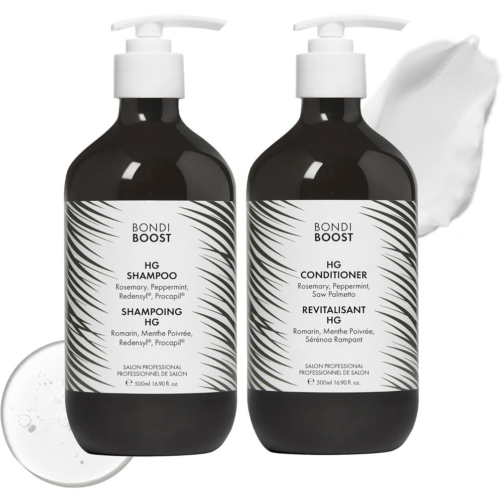 BondiBoost HG Anti-Thinning Shampoo and Conditioner front view