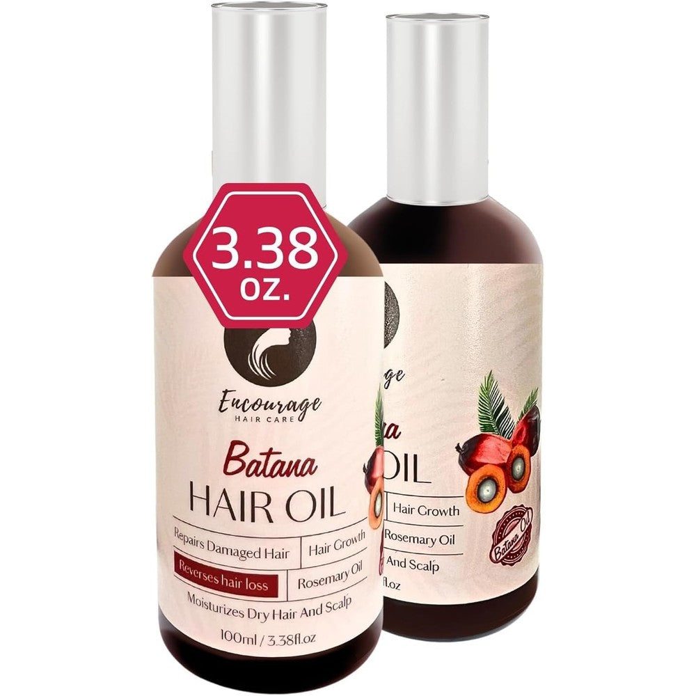 Hangover Hack Batana Rosemary Hair Growth Serum front view bottle showcasing the organic scalp treatment packaging.