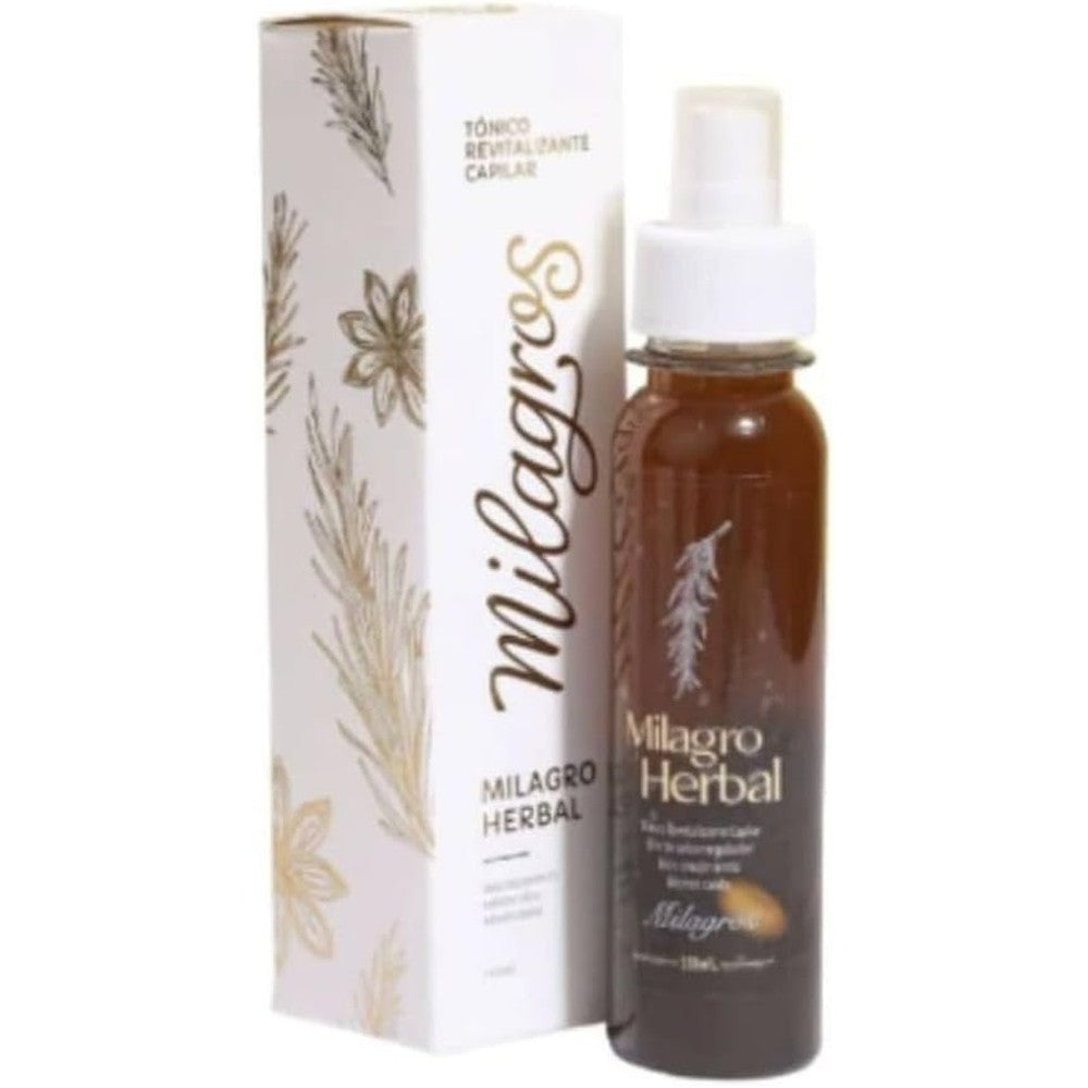Milagros Herbal Miracle Hair Tonic front view bottle for hair growth and hair fall control