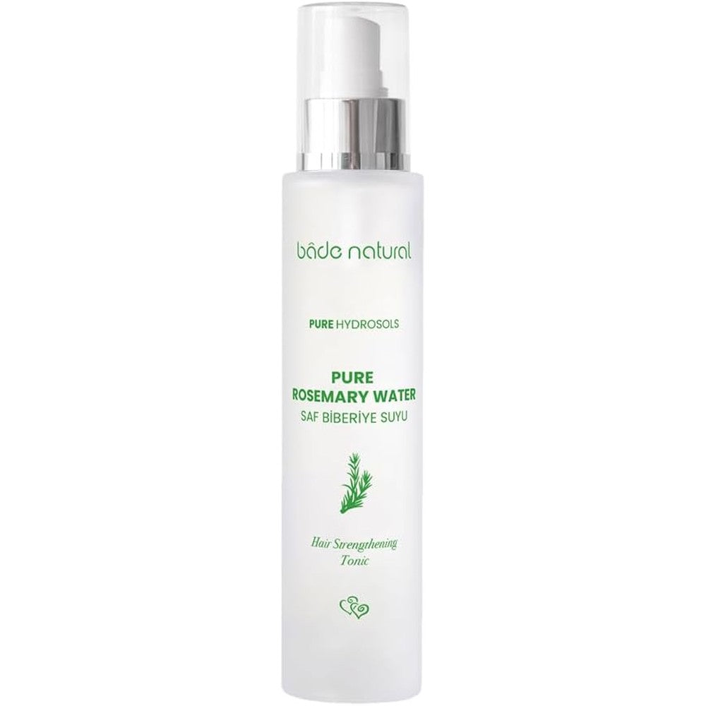 Bade Natural 100% Pure Rosemary Water Hair Growth Tonic front view bottle