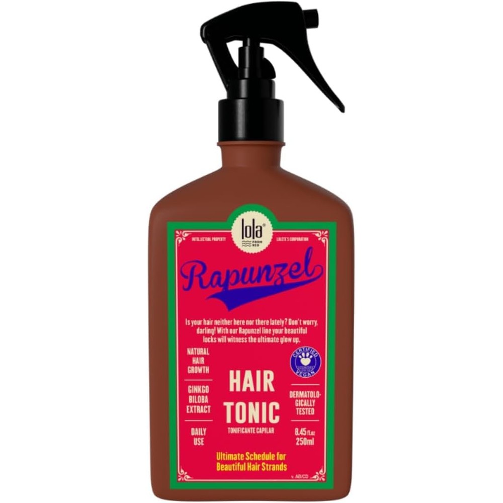 Lola From Rio Rapunzel Hair Growth Tonic 250ml front view bottle for hair loss spray