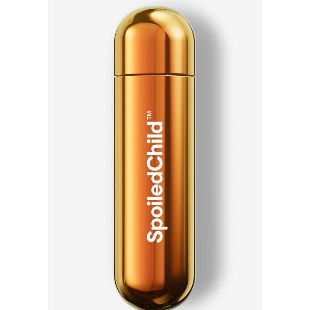 SpoiledChild A22 Biotin Boost Hair and Scalp Serum refill capsule front view showcasing the premium branding.