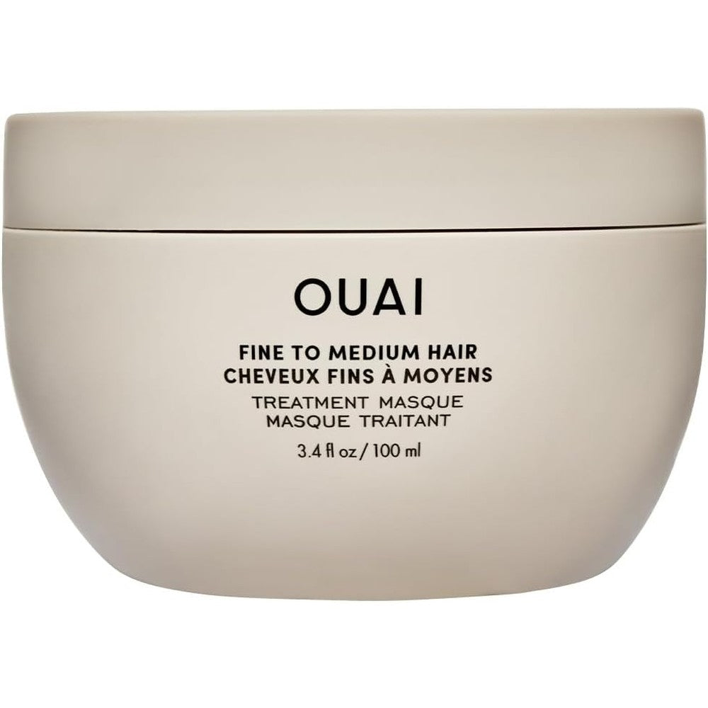 OUAI Fine to Medium Hair Treatment Masque 3.4 oz jar for hydrating and repairing hair