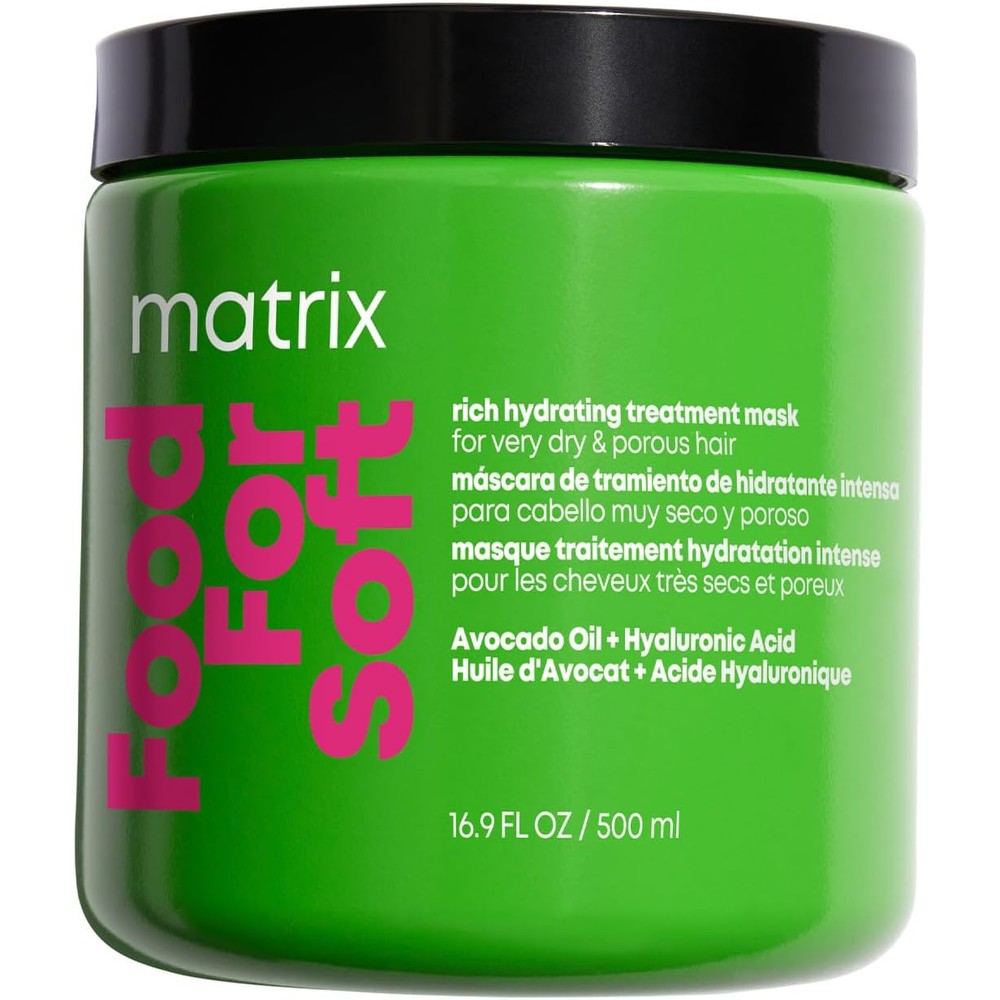 Matrix Food For Soft Rich Hydrating Mask For Dry And Brittle Hair With Avocado Oil And Hyaluronic Acid 500 Milliliters - Image 1