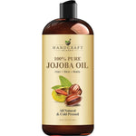 Handcraft Blends Jojoba Oil 16 Fluid Ounce front view bottle for natural skin care