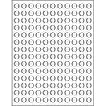 Grand Parfums 108 Blank Round Essential Oil Cap Stickers front view