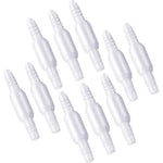 ANSNF Oxygen Tubing Connector front view of white swivel device for medical use.