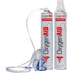 Surginatal Oxygen Aid 99.5% pure oxygen canisters front view for sports recovery