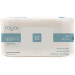 Royal Intimate Cleansing Wipes front pouch view for feminine hygiene.