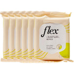 FLEX Feminine Wipes 6-pack front view for intimate hygiene.