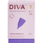 DIVA Cup Model 0 front view medical grade silicone menstrual cup